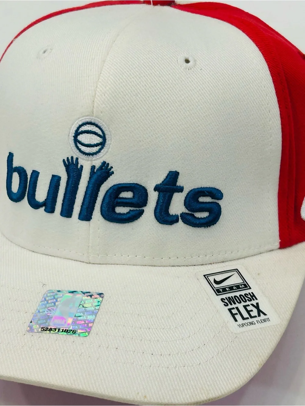 Vintage Washington Bullets Wizards Nike Michael Jordan #23 Flex Fitted Cap Hat